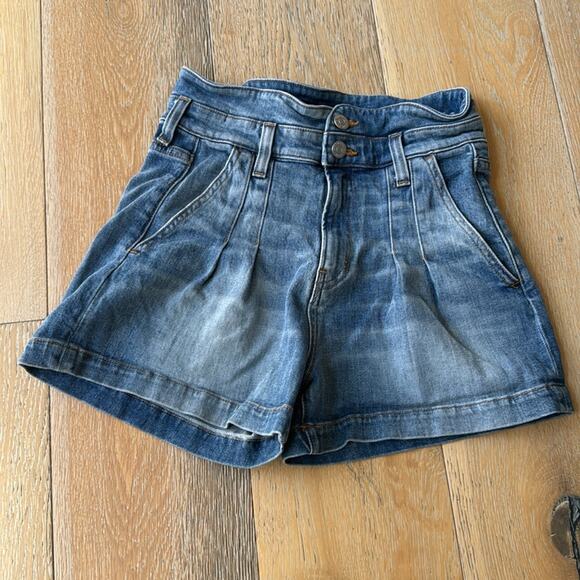 Veronica Beard Jaylen High Rise Denim Shorts Waterfall Wash Size 25 - Picture 2 of 7